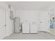 Basement laundry room featuring washer, dryer, and water heater at 1901 76Th N Ave, St Petersburg, FL 33702