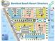 Detailed resort map showing unit locations, pool, beach access, and amenities at 19417 Gulf Blvd # B110, Indian Rocks Beach, FL 33785