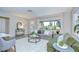 Cozy living room featuring a comfortable seating area, large windows, and ample natural light at 2201 Horan S Way, Gulfport, FL 33707