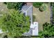 Aerial view displaying roof of home and surrounding landscape with trees and greenery at 3317 15Th N St, St Petersburg, FL 33704