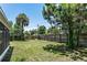 Spacious backyard with lush green grass and a privacy fence, providing a serene outdoor space at 3317 15Th N St, St Petersburg, FL 33704