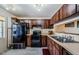 Efficient kitchen layout with ample cabinet space and modern appliances at 5265 E Bay Dr # 521, Clearwater, FL 33764