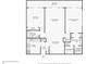 Floor plan showing layout of bedrooms, bathrooms, living space, and kitchen at 1 Key Capri # 302E, Treasure Island, FL 33706