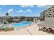 Enjoy the community pool and amenities from this stunning building at 1 Key Capri # 302E, Treasure Island, FL 33706