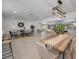 Expansive living area highlighting the open concept design, dining, and seating areas at 112 Peterson Ln, Palm Harbor, FL 34683