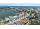 Aerial view of waterfront homes and coastline at 17025 Dolphin Dr, North Redington Beach, FL 33708