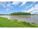 Scenic view of a tranquil lake and lush shoreline, creating a peaceful atmosphere at 1830 Cameron Ct, Trinity, FL 34655