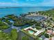 Gorgeous aerial view of a bay community offering resort-style living and scenic water views at 2900 45Th S St # 26, Gulfport, FL 33711
