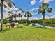 Beautiful backyard featuring well-manicured lawn and gorgeous views of the canal at 2900 45Th S St # 26, Gulfport, FL 33711