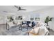 Contemporary living room with modern furniture and stylish accents at 2900 45Th S St # 26, Gulfport, FL 33711