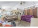 Wide shot of the living room with open floor plan and various furnishings at 3144 Abeline Rd, Spring Hill, FL 34608