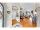 Open-concept space with archway leading to living and dining areas at 3506 Cordgrass Dr, Valrico, FL 33596