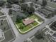 Aerial view with highlighted property lines, showcasing the home's position in the neighborhood at 37821 Willingham Ave, Dade City, FL 33525
