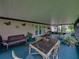Inviting screened patio with dining, a view of the garden, and indoor/outdoor living at 37821 Willingham Ave, Dade City, FL 33525