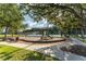 Community playground featuring a play structure, swings, and benches at 5927 Flatwoods Manor Cir, Lithia, FL 33547