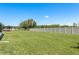 Fully fenced backyard offering a private and secure outdoor space at 6351 Desert Peace Ave, Land O Lakes, FL 34639