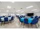 Large event space perfect for gatherings, highlighted by bright lighting and ample seating at 9218 40Th N Way, Pinellas Park, FL 33782