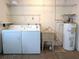 Laundry room with washer, dryer, water heater, utility sink and storage at 9218 40Th N Way, Pinellas Park, FL 33782