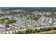 An aerial view showcasing the well-organized mobile home community with tree-lined streets and tidy landscaping at 9790 66Th N St # 353, Pinellas Park, FL 33782