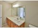 This bathroom features a single vanity and a large mirror at 10132 Post Harvest Dr, Riverview, FL 33578