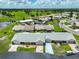 Expansive aerial view of a residential community with lush green spaces, a pond, and well-maintained homes at 1210 Eastloch Ct, Sun City Center, FL 33573