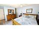Comfortable bedroom with an abundance of dresser space, a ceiling fan, and light blue paint at 13 Windrush Bay Dr, Tarpon Springs, FL 34689