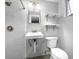 Bathroom with white subway tile shower and simple fixtures at 1309 11Th W Ave, Palmetto, FL 34221