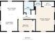 Floor plan displaying the layout of the home including the primary bedroom and living spaces at 1359 S Michigan Ave, Clearwater, FL 33756