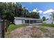 View of the backyard highlighting the screened-in patio, perfect for outdoor entertaining and relaxing at 22716 Penny Loop, Land O Lakes, FL 34639