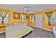 Sunny bedroom with colorful walls, ample natural light, and unique decorative accents at 5840 39Th N St, St Petersburg, FL 33714