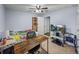 Nicely finished bedroom with a comfortable work space and good natural light at 636 Olive Conch St, Ruskin, FL 33570