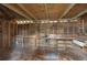 Shed interior featuring wooden framing, shelving and ample workspace at 6704 70Th N Ave, Pinellas Park, FL 33781