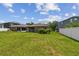 Backyard with lots of green space and a fence, offering privacy at 8020 Carriage Pointe Dr, Gibsonton, FL 33534