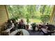 A covered patio offers lots of plants and outdoor space at 8630 Mallard Reserve Dr # 105, Tampa, FL 33614