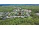 Aerial view of a neighborhood near a conservation area at 8704 Winsome Way, Land O Lakes, FL 34637