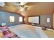 Home theater space with comfortable seating, projector screen and speaker system at 8704 Winsome Way, Land O Lakes, FL 34637