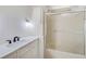 Updated bathroom with modern sink, vanity, and a glass-enclosed shower at 9790 66Th N St # 37, Pinellas Park, FL 33782