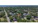 Aerial view of the home nestled in a tree-lined neighborhood at 1119 Highland S St, St Petersburg, FL 33701