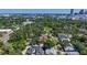 Aerial view of the home near a park and city at 1119 Highland S St, St Petersburg, FL 33701