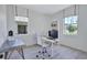 Home office space boasting two bright windows and tiled floor at 1119 Highland S St, St Petersburg, FL 33701