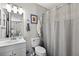 Clean bathroom with modern fixtures, mirror, and shower at 1400 Gandy N Blvd # 809, St Petersburg, FL 33702