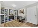 Cozy dining area featuring stylish decor, a round table, and easy access to the front door at 1400 Gandy N Blvd # 809, St Petersburg, FL 33702