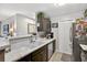Well-equipped kitchen with marble counters, stainless steel appliances, and ample cabinet space at 1400 Gandy N Blvd # 809, St Petersburg, FL 33702