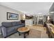 Comfortable living area with an open layout connecting to the kitchen, perfect for entertaining at 1400 Gandy N Blvd # 809, St Petersburg, FL 33702
