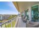 Spacious balcony offering amazing views of the surrounding neighborhood and ocean at 2 Seaside Ln # 801, Belleair, FL 33756