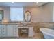 Beautiful bathroom featuring a double vanity, makeup table, and a luxurious bathtub at 2 Seaside Ln # 801, Belleair, FL 33756