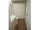 Cozy bathroom featuring a shower/tub combination and tiled floors at 21544 Clubside Loop, Lutz, FL 33549