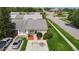 Aerial view of home's location near neighborhood businesses at 2937 Stilwell Ct, New Port Richey, FL 34655