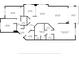 Detailed floor plan featuring bedrooms, kitchen, living area, primary bath, and balcony at 423 150Th Ave # 1501, Madeira Beach, FL 33708