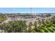 Aerial shot featuring a parking area with boats and greenery in the background at 423 150Th Ave # 1501, Madeira Beach, FL 33708
